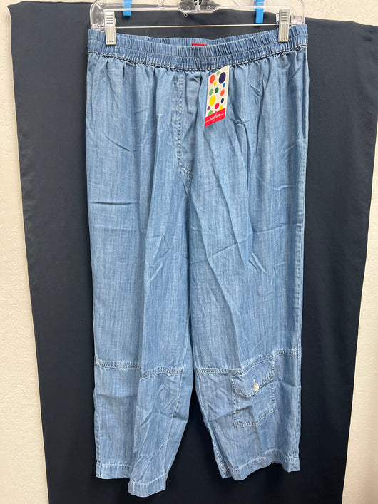 Toofan light wash chambray pull on pants