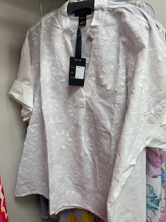 Rain & Rose white embroidered blouse