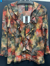 PURE fall tones ruffle top