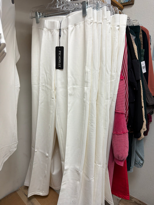Picadilly off white pull on pants