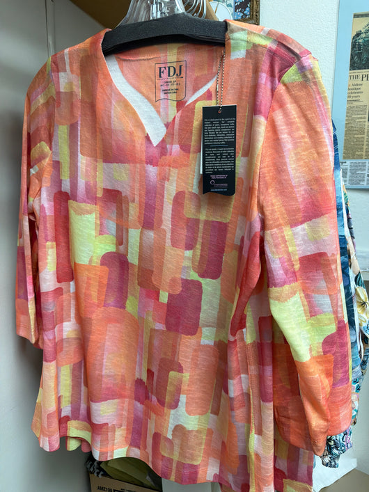 FDJ orange Rockefeller top