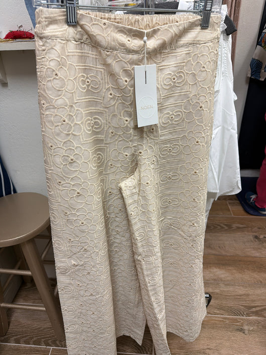 Noen sand eyelet pants
