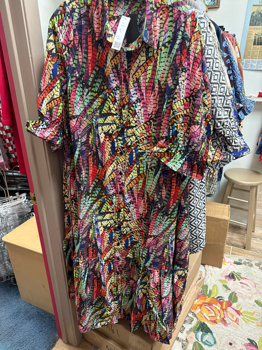 Boho Chic abstract maxi dress