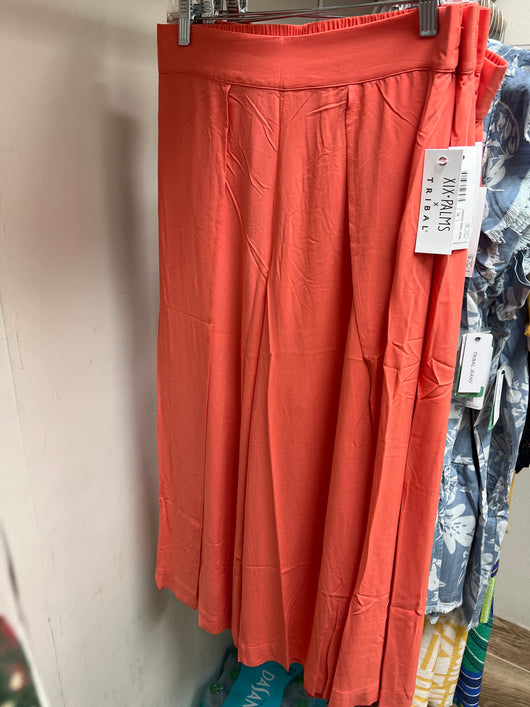 Tribal wrap pants bright mango