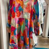 APNY multi watercolor dress