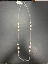 Lordane silver long bling necklace