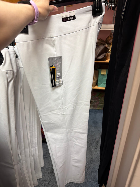 Slimsations white relaxed leg pants