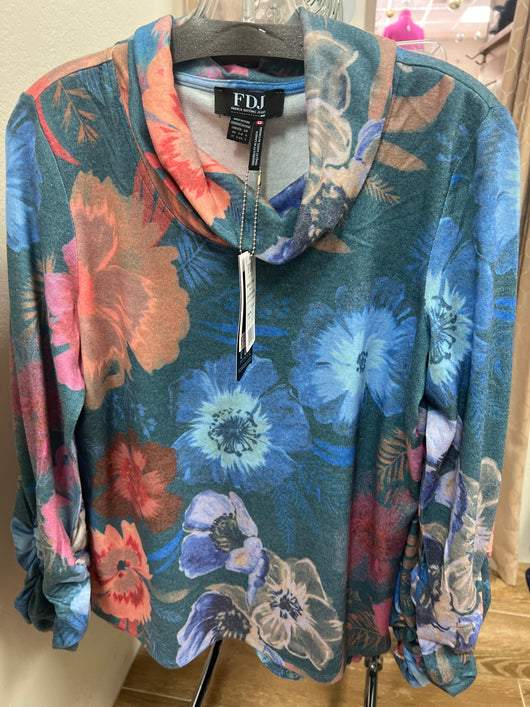 FDJ cowl neck spruce fall botanical