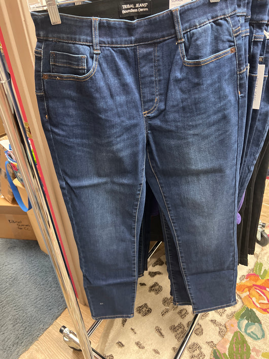 Tribal pull on Sophia jeans