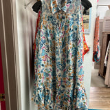 Tolani sleeveless sky blue floral Orlanda dress