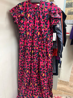 Briton Court watermelon leopard maxi dress