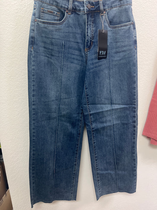 FDJ Olivia wide ankle front seam vintage jeans