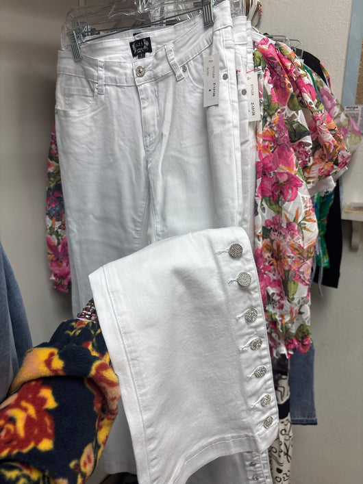 AZI white Patti Jeans