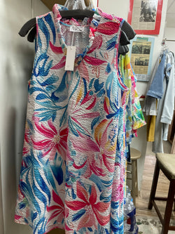 Ethyl turquoise pink multi dress