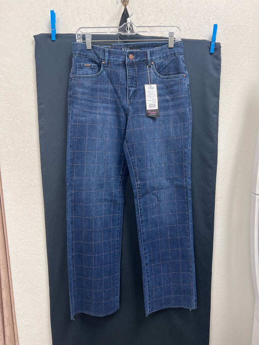 FDJ Christina straight ankle checked jeans