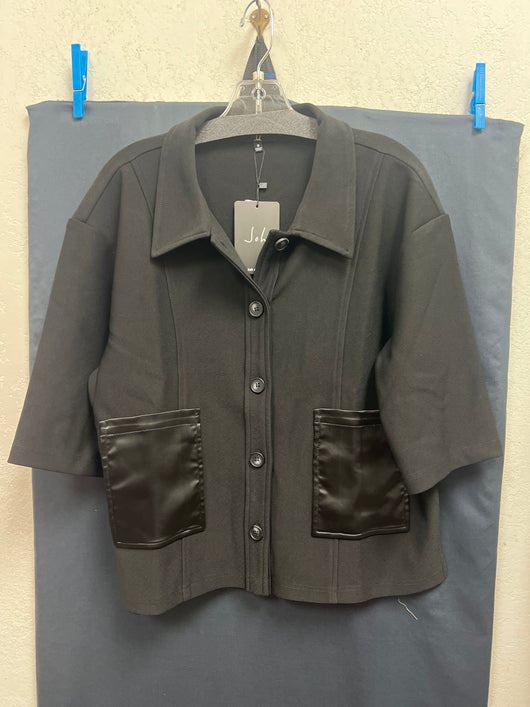 JOH black shacket with pockets
