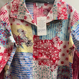 Toofan embroidered red blue shirt