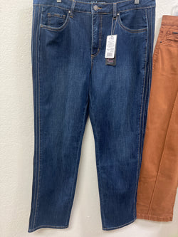 FDJ dark wash Olivia straight leg jeans
