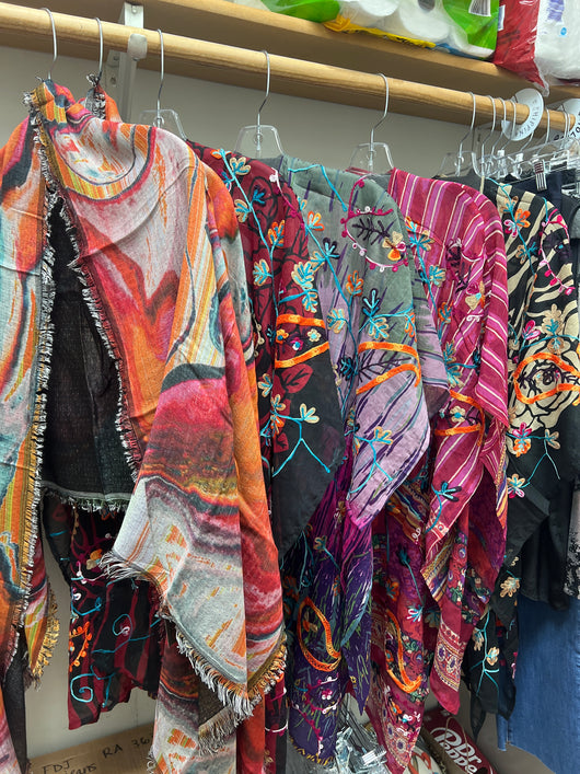 Ruana toppers and stoles