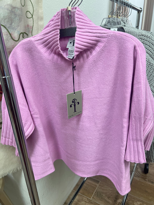 Rain & Rose lilac turtleneck sweater