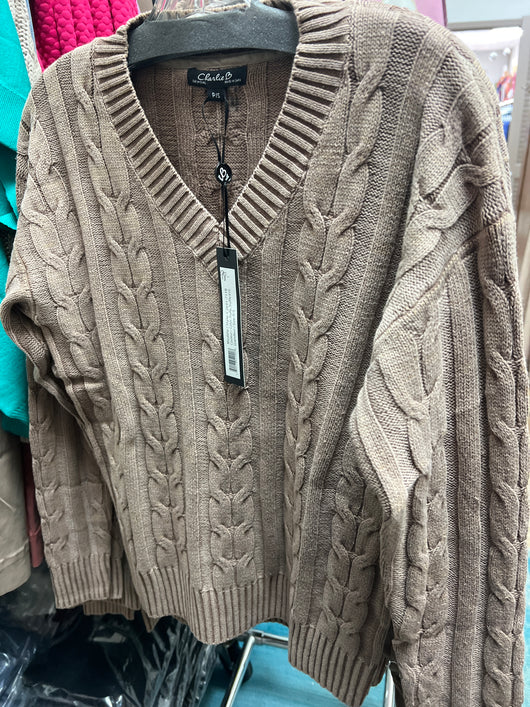 Charlie B truffle cold dye sweater