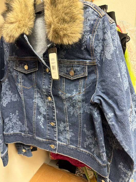 Picadilly Denim Floral Jacket