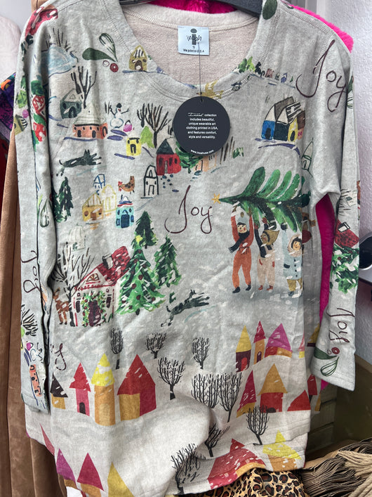 Inoah holiday season long sleeve top