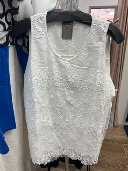 Fashion Concepts white lace tank