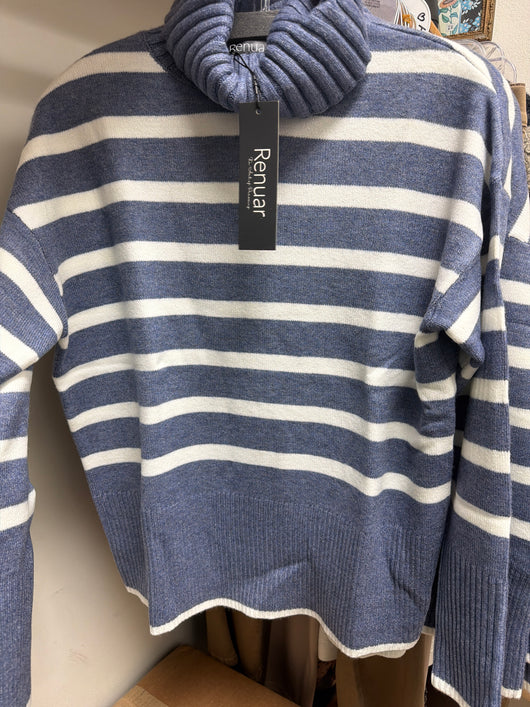 Renuar Blue Stripe Sweater
