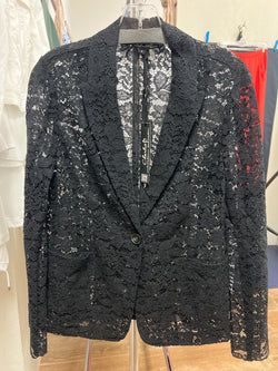 Charlie B lace blazer black