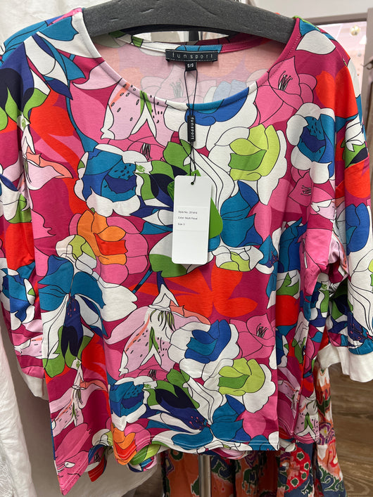 FunSport floral knit top