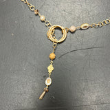 Michele Busch gold dangle necklace