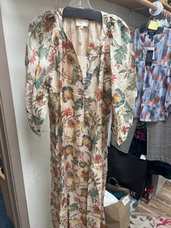 Entro ecru multi maxi dress