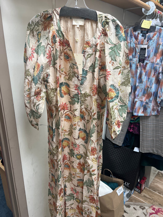 Entro ecru multi maxi dress