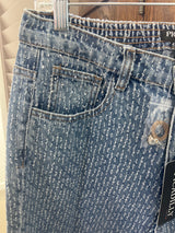 Picadilly textured light denim jeans
