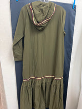 JOH olive green hooded maxi dress