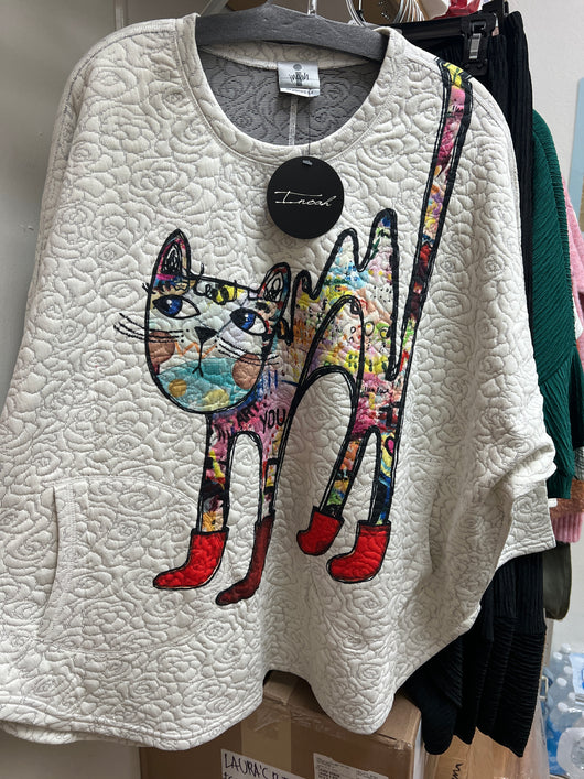 INoah quilted cat oversized top