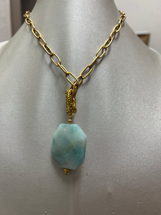 Julio log cabin necklace