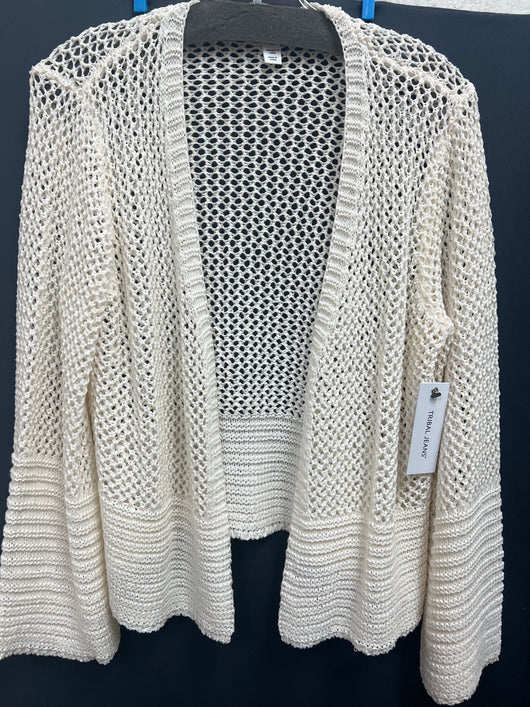 Tribal open stitch sweater cardigan cocomilk