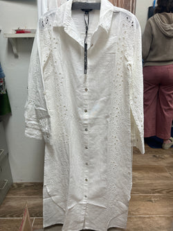 Charlie B white eyelet duster dress