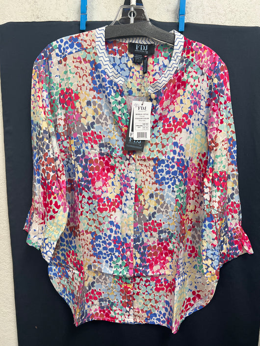 FDJ spectral multi animal print blouse