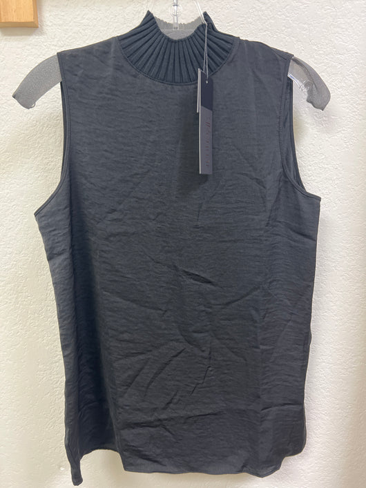 Renuar mock neck airflow sleeveless top black