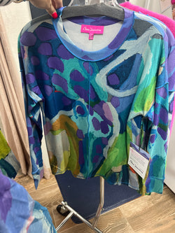 Claire D “walk for a while” l/s top