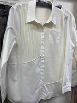 AZI white button up shirt