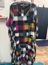 Kozan plaid multi Miranda dress