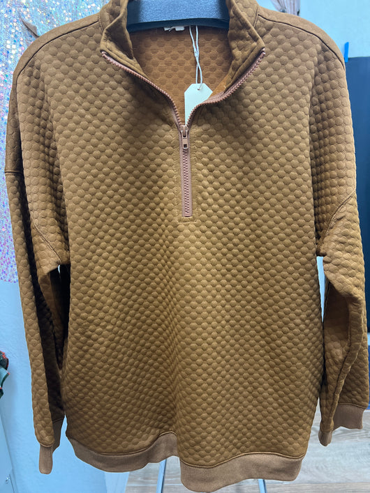 Jodifl toffee textured pullover