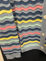 FDJ multi wavy stripe knit cardi