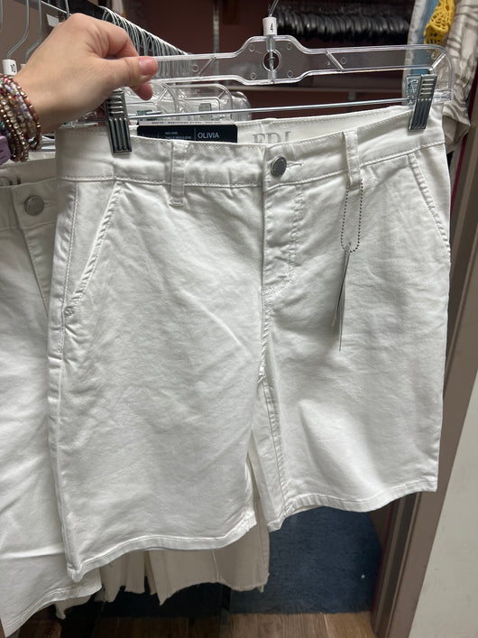 FDJ white Olivia Bermuda shorts