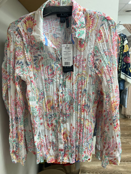 FDJ novice paisley crinkle shirt