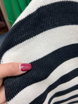 Gabby Isabella black white stripe sweater